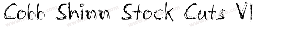 Cobb Shinn Stock Cuts VI字体转换